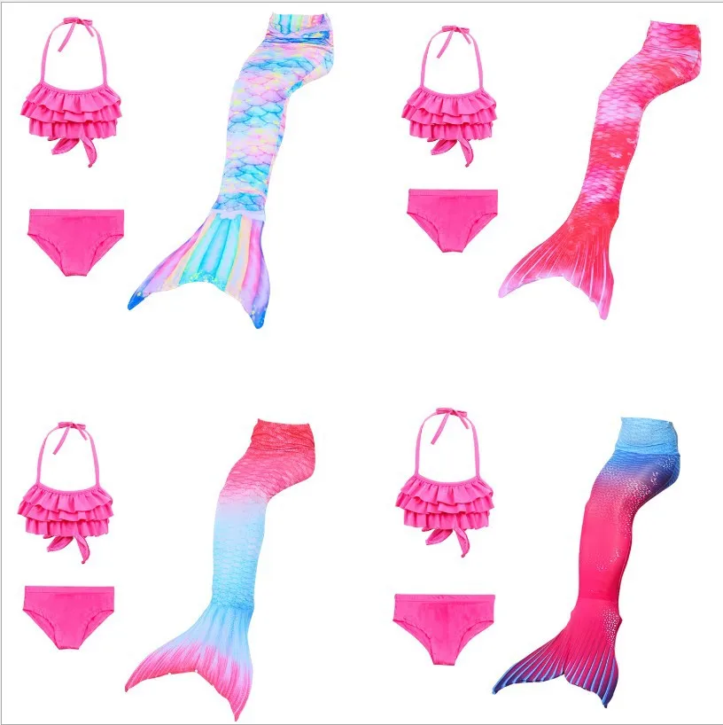 

New Kids Adult Swimming Mermaid tail Girl Mom Cosplay Mermaid Costume Children Party Gift Fantasy Swimsuit With Monofin Fin