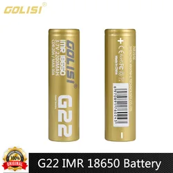 Original Golisi G22 IMR 18650 Battery 2200mah Rechargeable Li-ion Battery CDR 20A Current 3.7V Cell For Flashlight Battery Pack