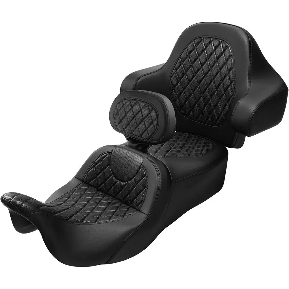 

2014-2023 Black Hammock Drive Seat for Motorcycle Passengers, Touring Road King & Street Glide Models
