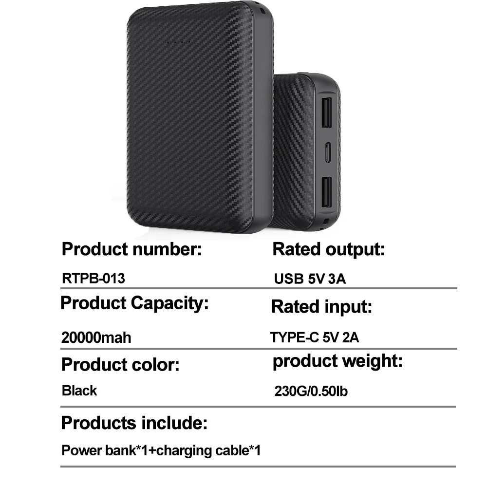 Power Bank para colete e jaqueta aquecidas, Carregador de bateria 20000mAh, Bateria externa, Cachecol de aquecimento e meias Power Bank, Inverno