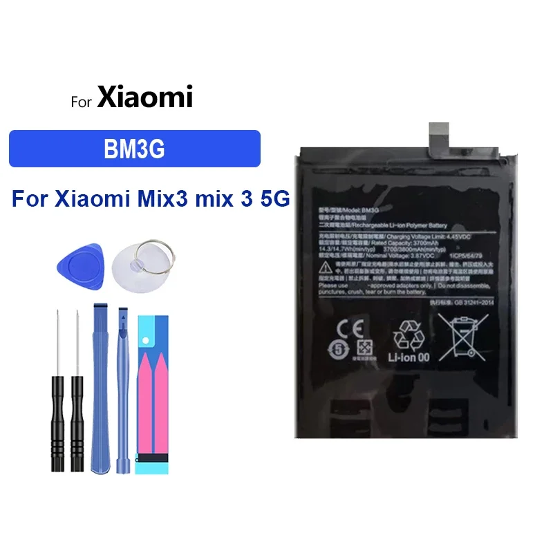 BM3G  3700mAh Replacement Battery for Xiaomi Mix3 Mix 3 5G Portable Mobile Phone Batteries Warranty + Track Code