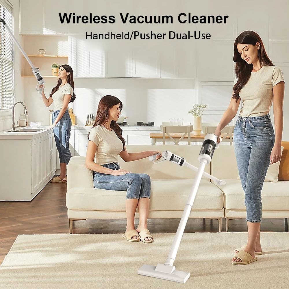 Wireless Vacuum Cleaner Household Handheld Powerful Vacuum Cleaner Multifunction Portable Cordless Mop Cleaner for Home Car