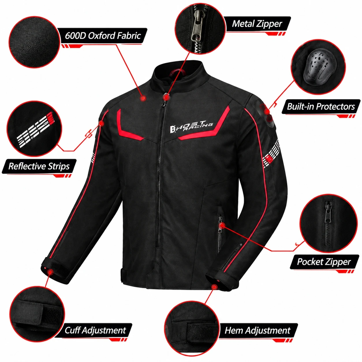 Motorcycle Riding Jacket Pants Suit Winter Men Waterproof Windproof Protective Gear with 7PCS Armor for Skiing with CE Armor