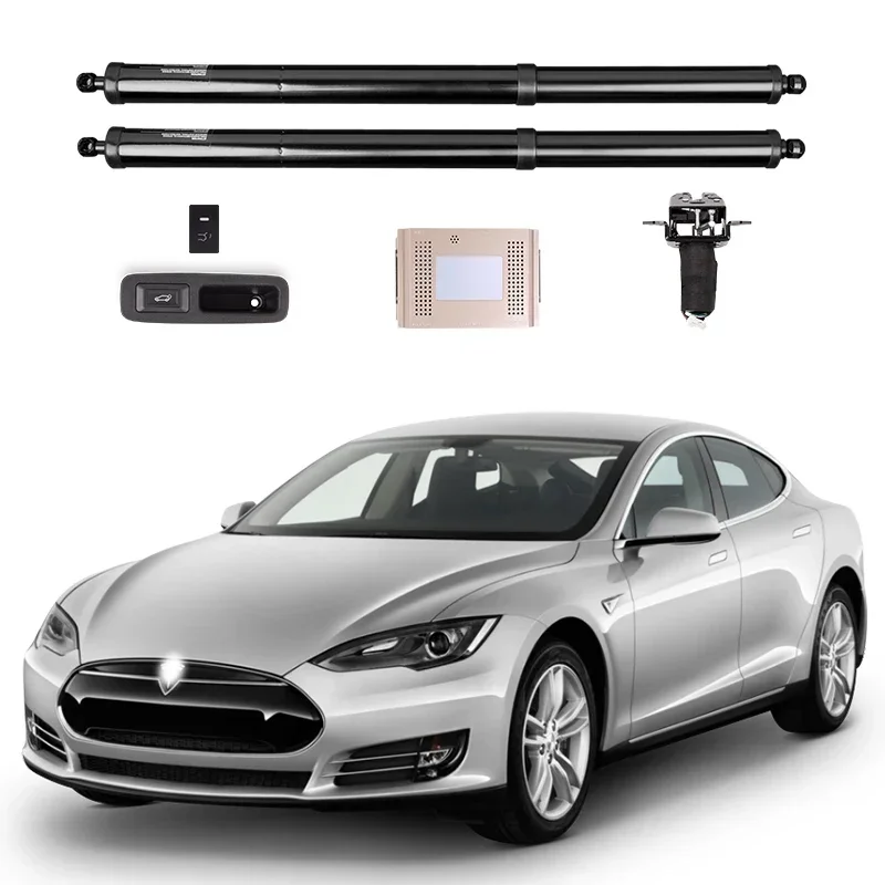 For Tesla Model S 3 X Electric Tailgate Lift Iron+Plastic Construction Black Color Automatic Lifting Lever Intelligent Trunk