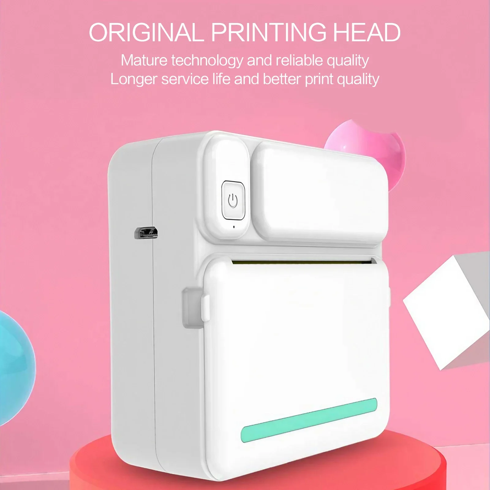 Mini Thermal Printer Bluetooth Sticker Printer Portable Inkless Pocket Photo Printer Ai Creative Kit Wireless Labeler For Use