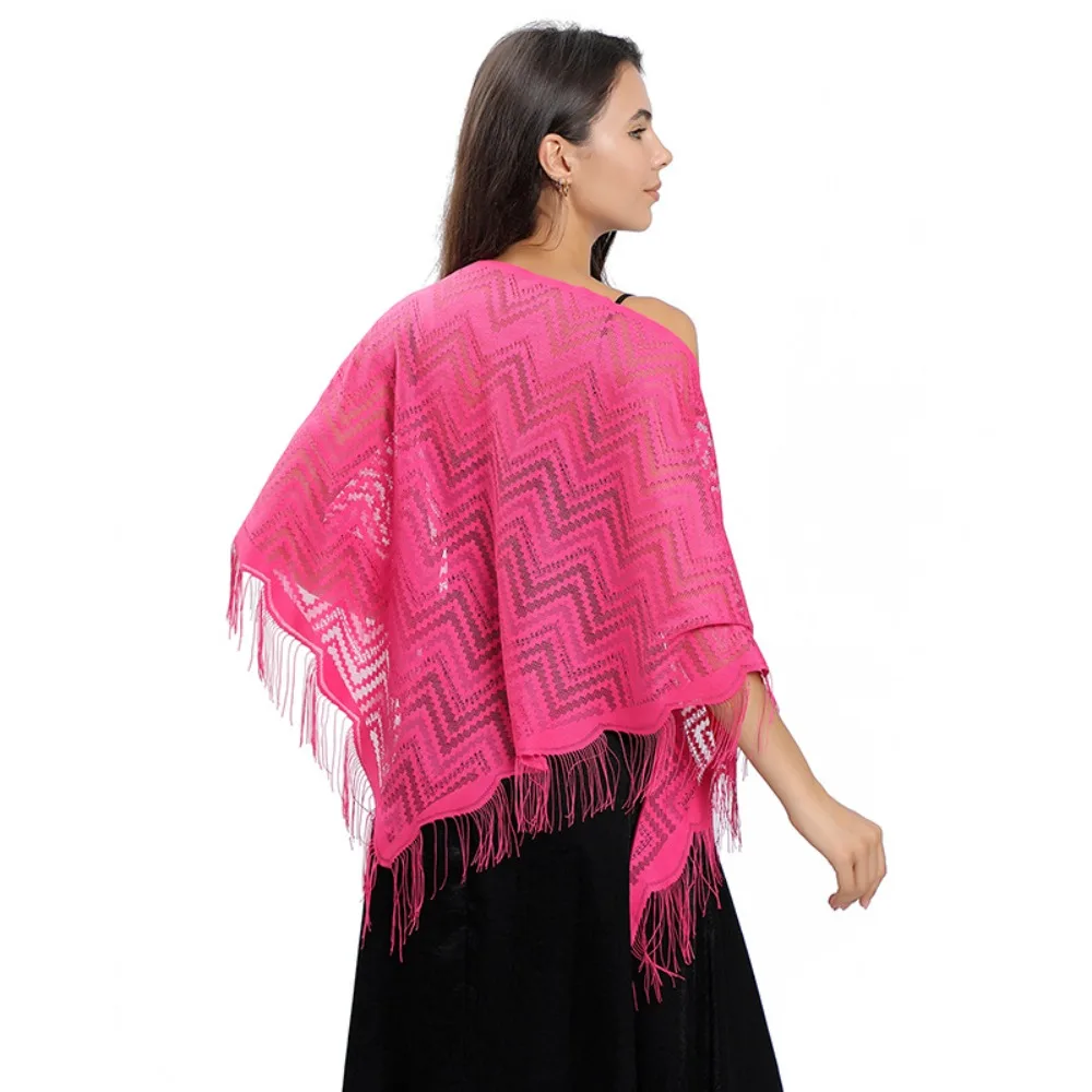 Triangle Scarf Fashion Lace Shawls Lady Cape Wraps Pure Color Wedding Party Evening Dresses Shawl