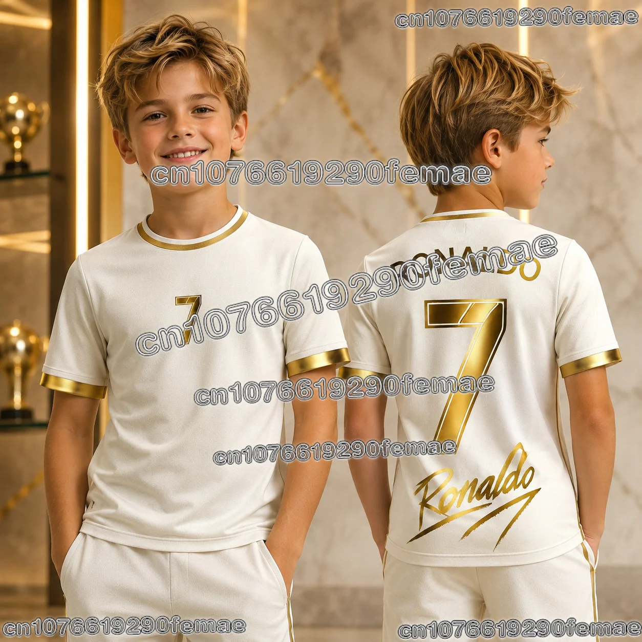 2026 Ronaldo Football Fan Collection Jersey Soccer Shirt Training Sports Top Kids Adults Outdoor Casual Wear Breathable