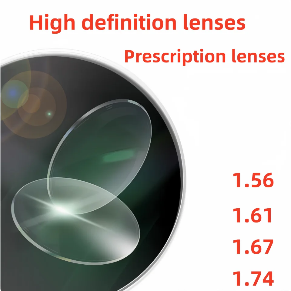 

1.56 1.61 1.67 1.74 CR-39 Optical Computer Reading Astigmatism Prescription Anti Scratch Wear-resistant High-definition Lens
