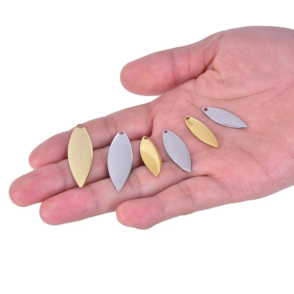 20Pcs Spinner Blades Fishing Lure Colorado Spinner Blades for DIY Spinnerbaits Walleye Rig Trout Salmon Bass Fishing