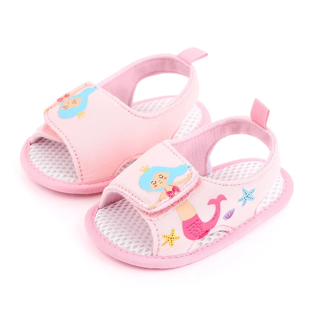 Meckior Summer Baby Garden Sandals New Children Shoes Animal Print Cartoon Soft Bottom Anti-slip Casual Infants Shoes