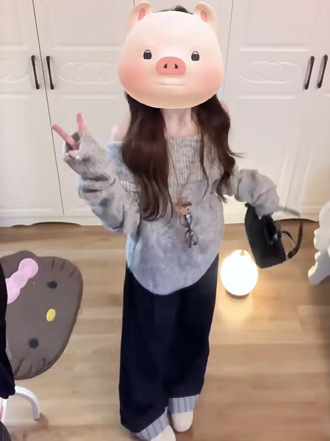 

Ay Длинный вязаный свитер на одно плечо, женский осенне-зимний ленивый свитер, модный свободный крой, удобный женский топ