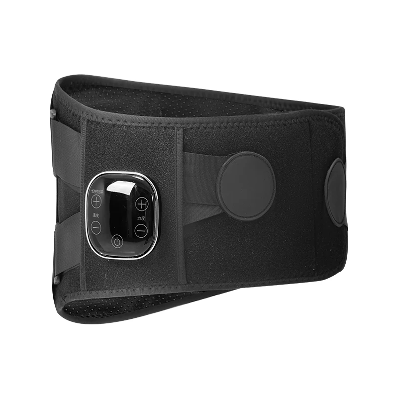 Smart Library Cordless Lumbar Support Waist Massager Hot Compress Lower Back Massage Belt With Vibration & Pain Relief Heating F