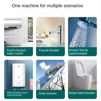 2024 Nové vylepšené automatické posilovací čerpadlo 180W 24V bezkartáčové vodní čerpadlo domácí sprchový ohřívač vody s přidaným tlakem vody, tiché čerpadlo 8 nejlepší prodej Tlakové čerpadlo do koupelny - №1