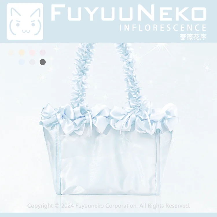 Lolita Original Sweet Rose Flower Sequence Messenger Bag Sweet Flower Ribbon Pain Bag Two-dimensional Large-capacity Backpack