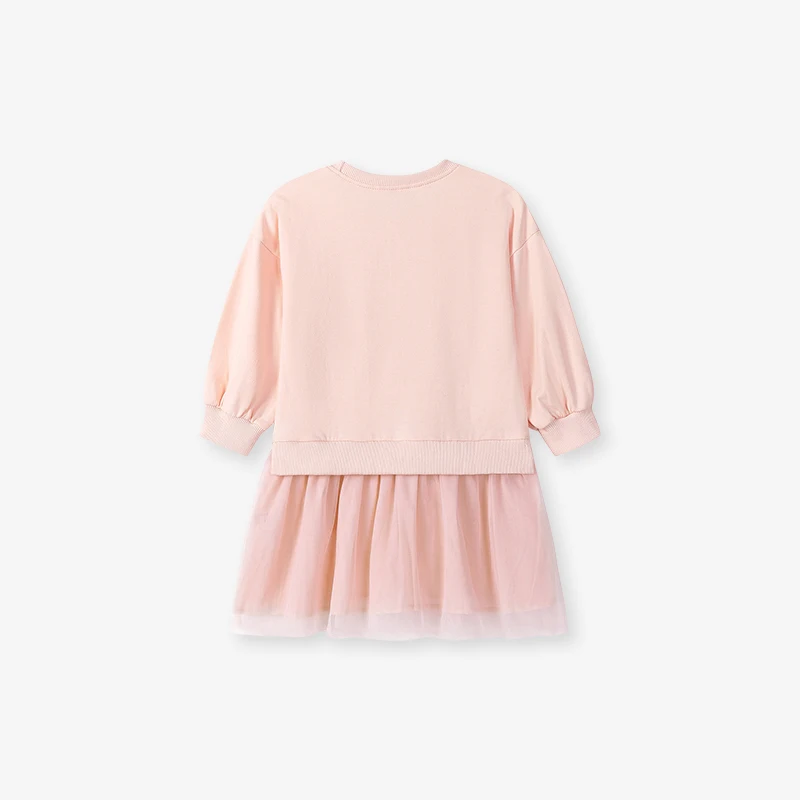 Little maven Animal Rabbit Girls Autumn Dresses Autumn Baby Girls Long Sleeve Dresses Children Casual Dress Kids Mesh Dresses
