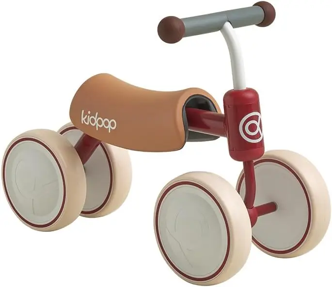 Vélo d'équilibre pour bébé de 1 an, jouets pour enfants en bas âge, cadeau de premier anniversaire, premier vélo pour tout-petits (rouge)