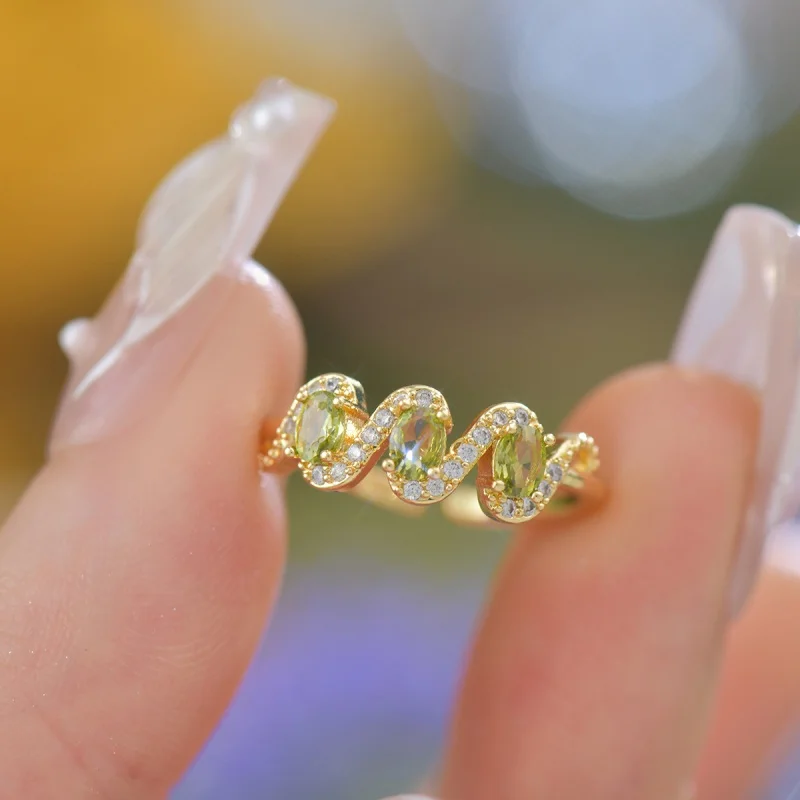 Korean New Crystal Adjustable Ring for Women Fashion Personalized Stainless Steel Jewelry Ring Anniversary Gift Wholesale