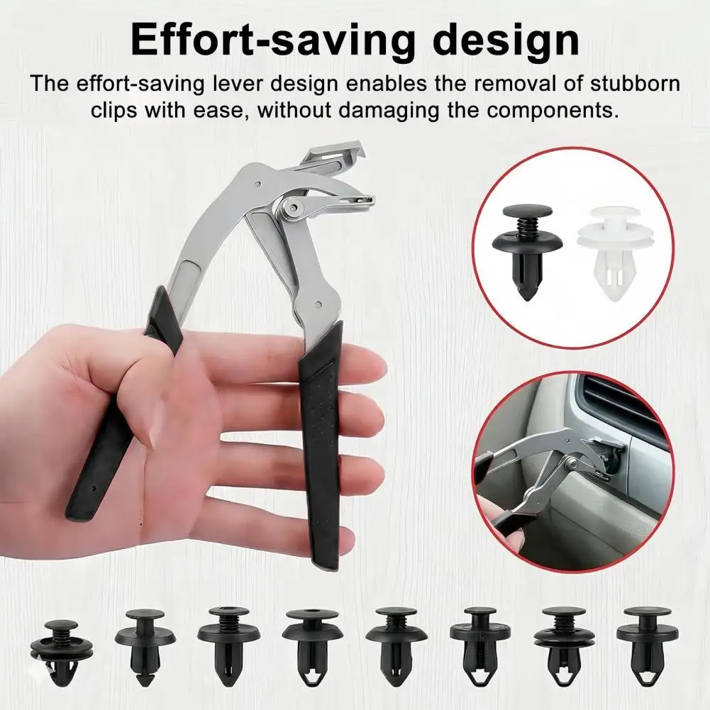 Automotive Clamp Pliers Pliers Spring-loaded Clamp Tool Ergonomic Non-slip Grip Pliers Professional Car Clip Panel Fastener