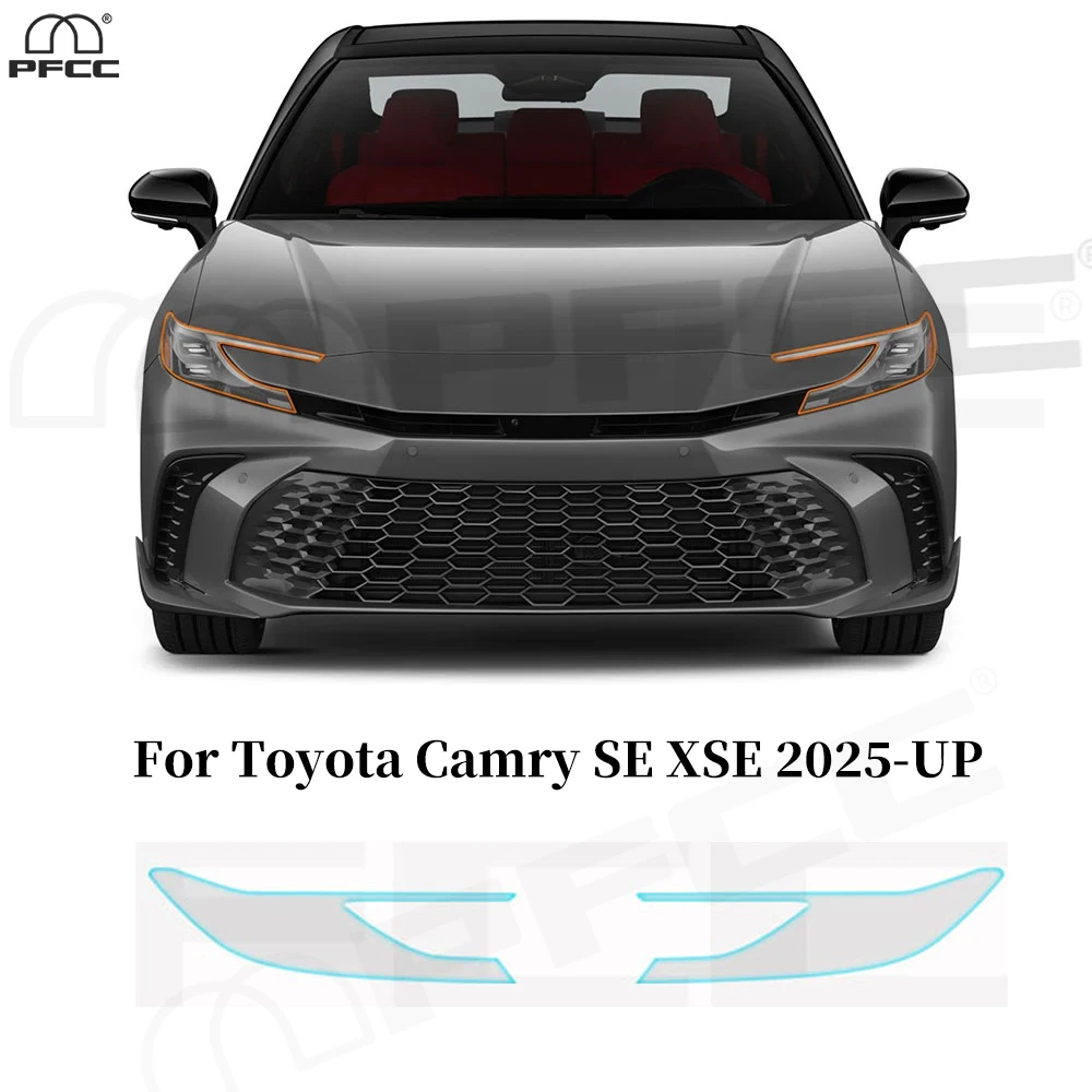 

For Toyota Camry SE XSE 2025-UP Headlight Rearview B Pillars Anti-scratch TPU Protection Film Pre-cut PPF Clear Bra Resistant