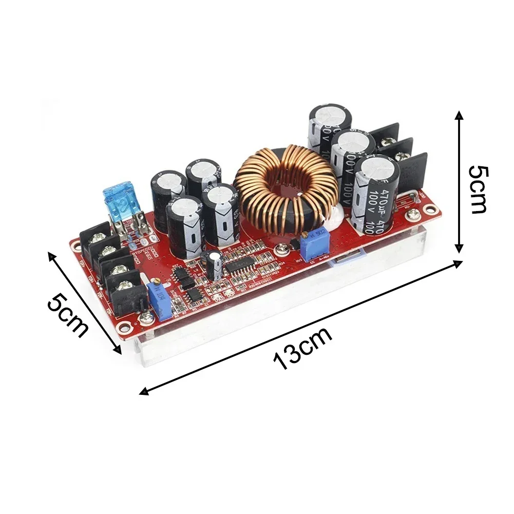 

Power Module DC DC Boost Converter 1200W with Adjustable Voltage 12 to 80V and Current for 10 to 60V Input Range Electronics