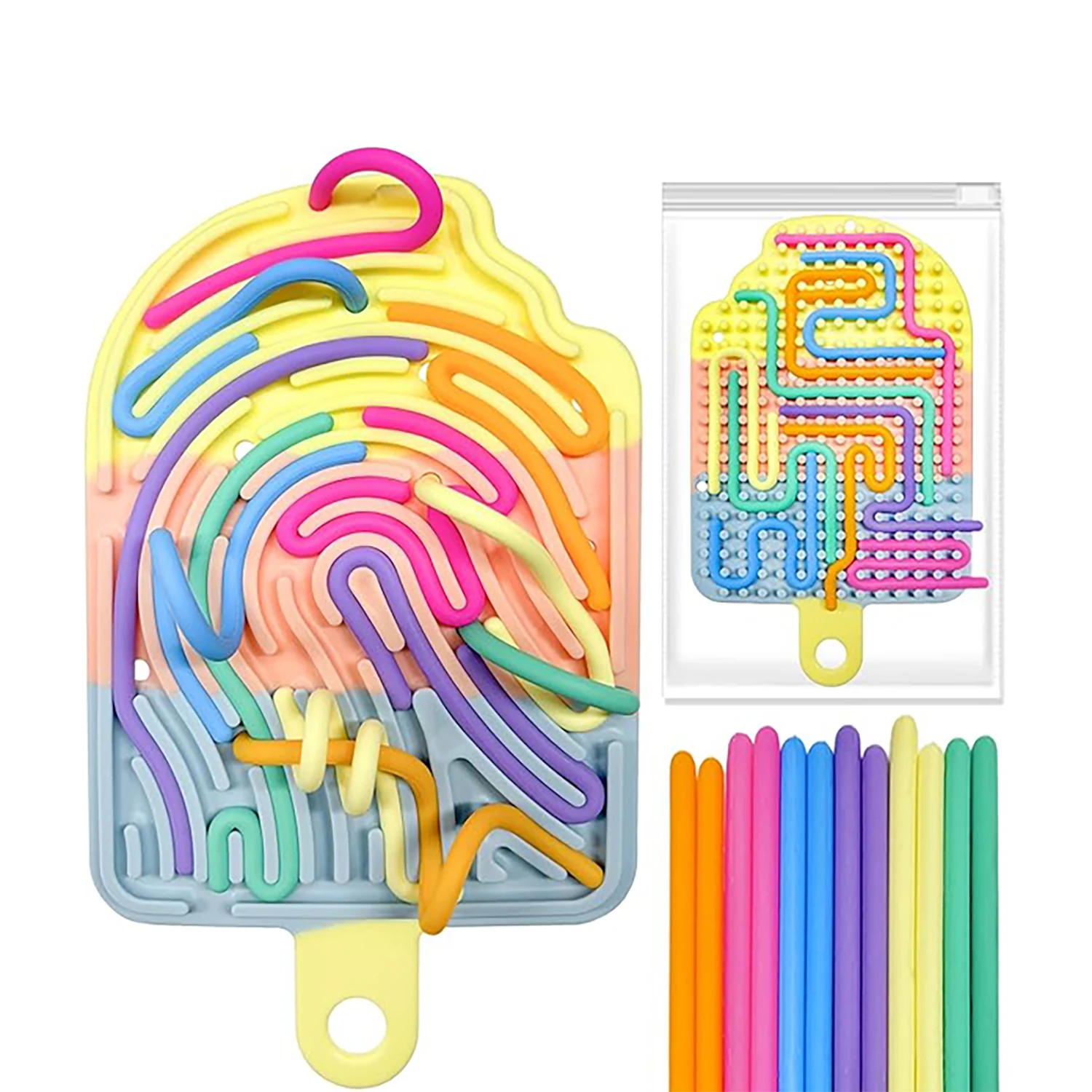 

Sensory Activity Board Decompression Board Silicone Children's Puzzle Toy