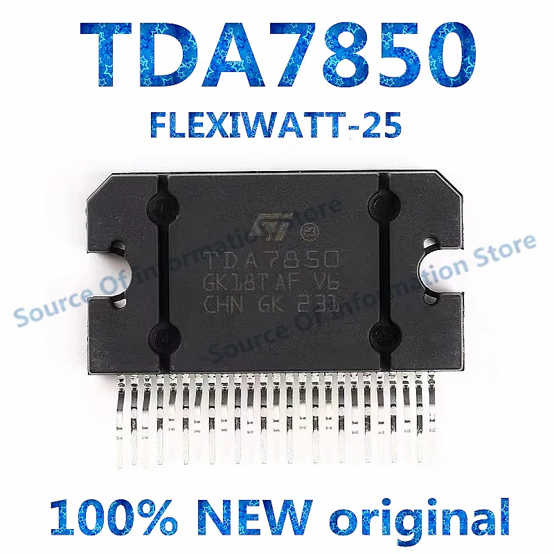 

Linear Audio Amplifier Chip, TDA7850, Flexiwatt25, 4x50W, IC, 100% New