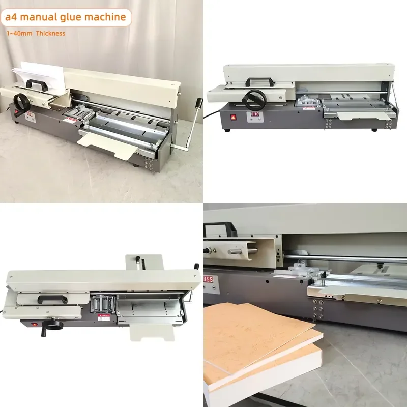 Brand A4 Manual Hardcover Book Binding Machine Pur Hot Melt Glue Machine for Manual Gluing Hot Melt Glue Binding Machine