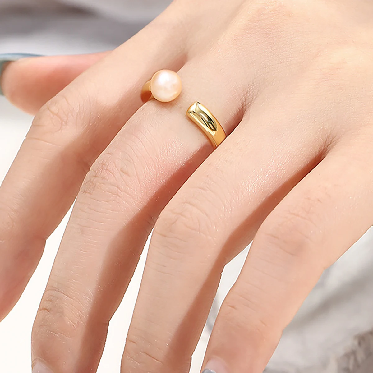 925 Sterling Silver Open Ring Blank Base fit Pearl Mounting Setting Adjustable Ring Handmade Jewelry Making