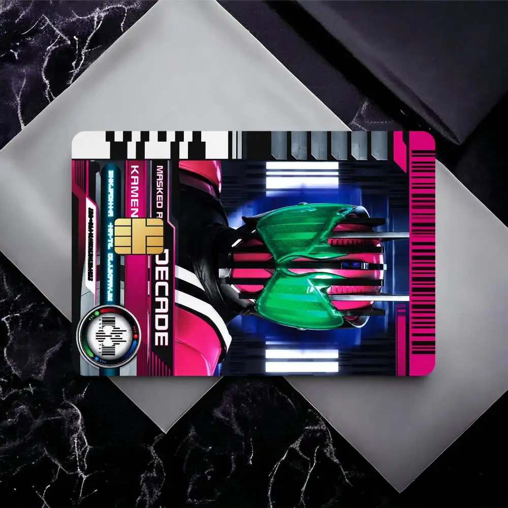 K-Kamen Rider Bank Card Sticker Film Tape Skin For Credit Card Debit Card Waterproof Stickers