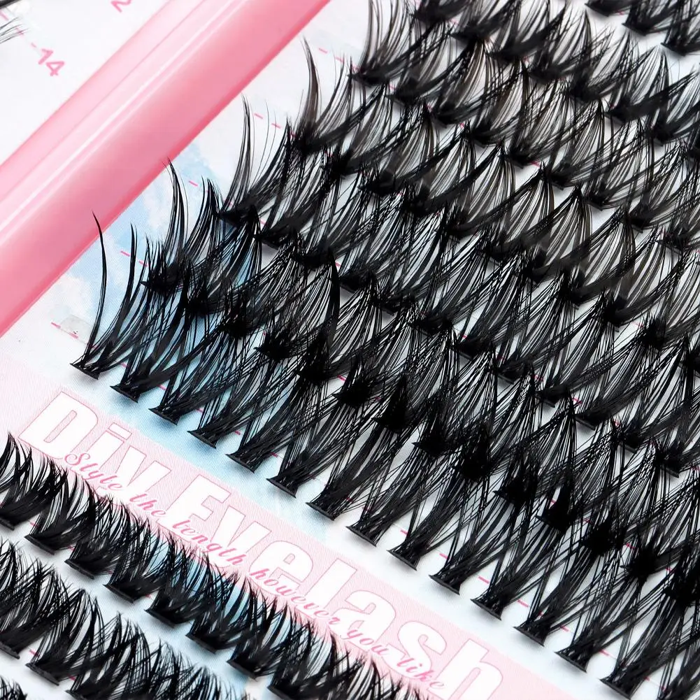 ชุดต่อขนตาแบบหนา 9-16 มม. แบบหนา 30-60D ขนตาธรรมชาติ งอนสวย พร้อมกาวติดขนตา อุปกรณ์ต่อขนตา