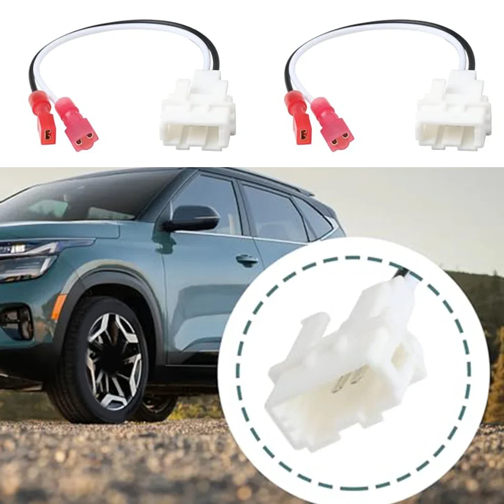 Car Speaker Adapter 2 Piece For Kia Rio 2018 ABS Plastic Harness Connector Designed For Direct Replacement Of Original Equipment
