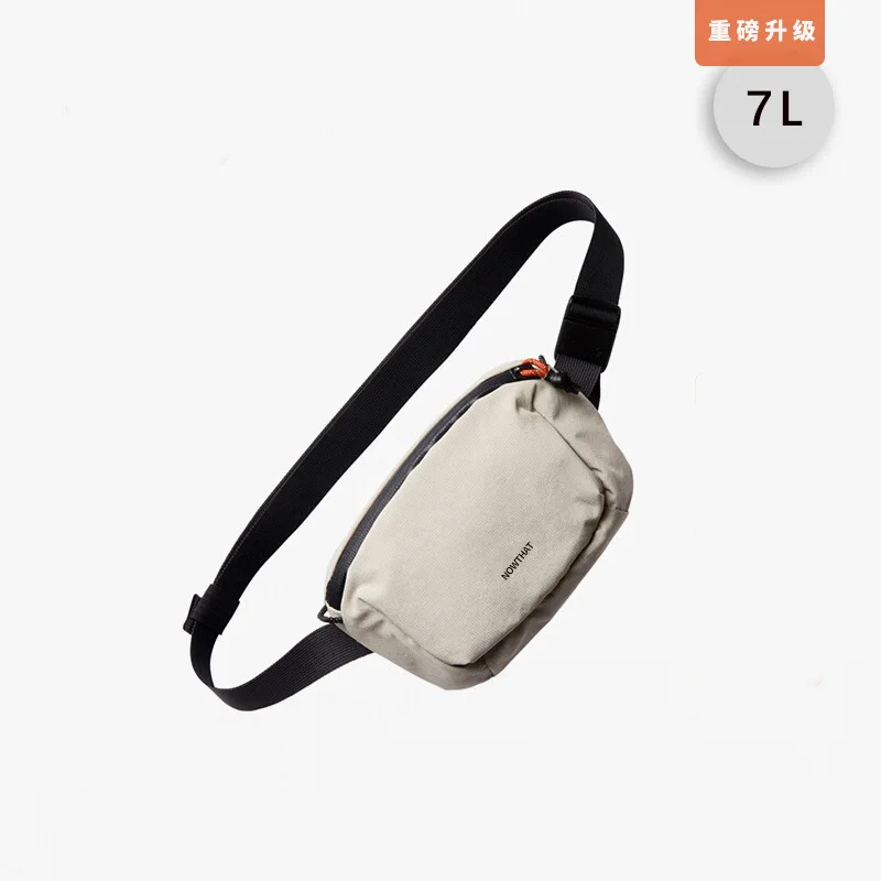 Wear-resistant Oxford cloth light chest bag waterproof large capacity shoulder bag commuting riding crossbody bag