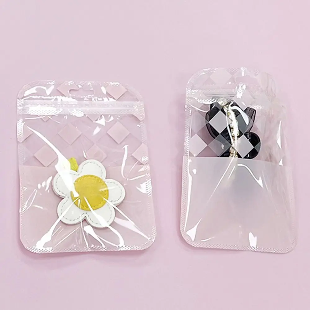 أكياس قابلة للطي ذاتية الغلق مع فتحة تعليق ، حقيبة تغليف لعرض المجوهرات ، حقيبة قفل بسحاب سميك قابلة للإغلاق ، جديدة