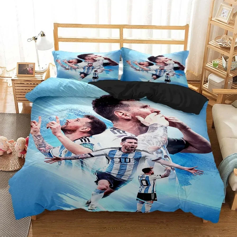 

Football Superstar Fashion 3D Printed Bedding Queen Bedding Set Soft And Comfortable Customized King Size Bedding Set For Boy