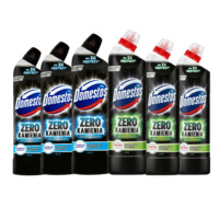 DOMESTOS Zero Stone Liquid for WC LIME + BLUE 6x750ml