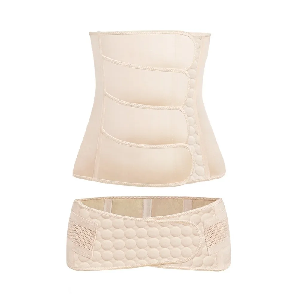 

Seamless Postpartum Body Shaper Tummy Control Hip Bone Contraction Women Girdle Belt Solid Color Thin Waist Trainer Set Lady