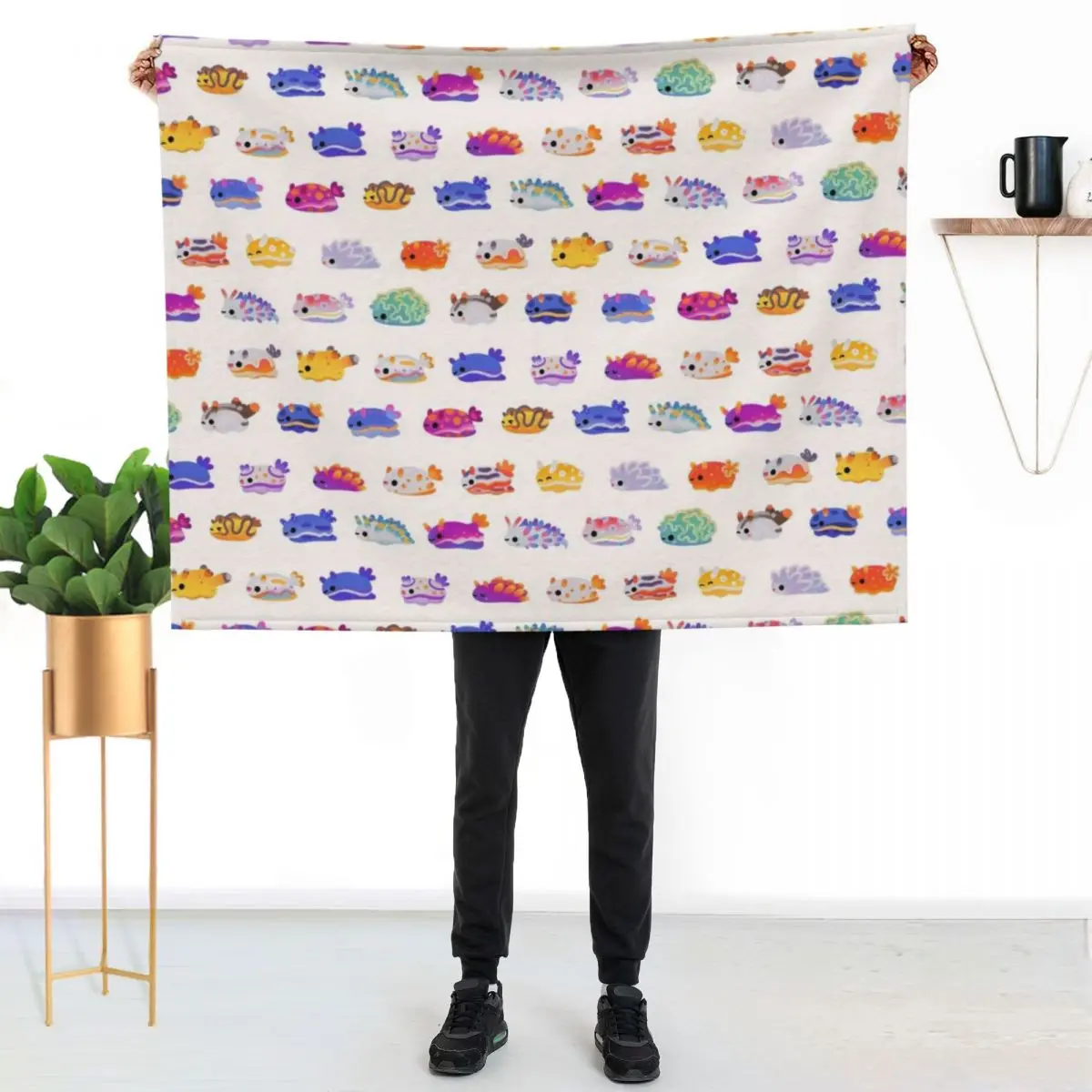 Sea Slug Day - bright Throw Blanket Sofa Quilt Retros Luxury Thicken Bed linens Multi-Purpose Plush Blankets