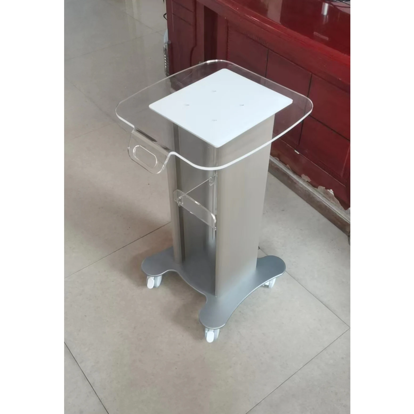 Factory Supply Mobile Hairdressing Trolley Hair Salon Cart Beauty Machine Trolley Salon Trolley Storage