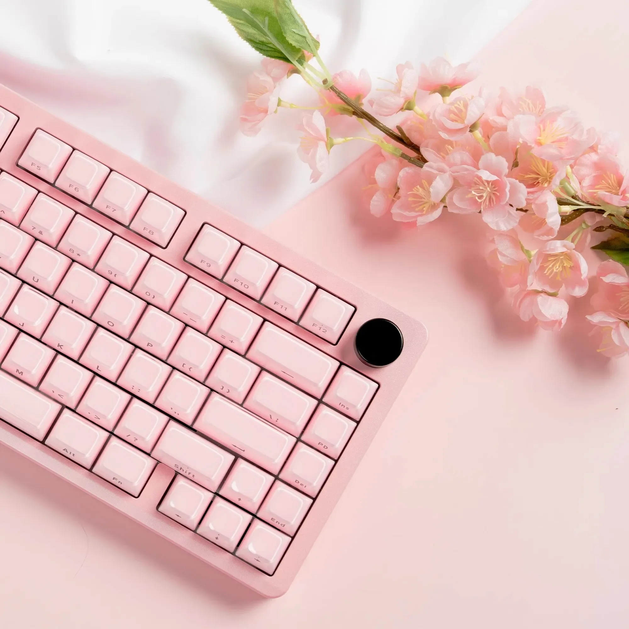 

Crystal jelly side engraved transparent keycaps Suitable for wooting60/68/75 machine key mechanical keyboard keycaps