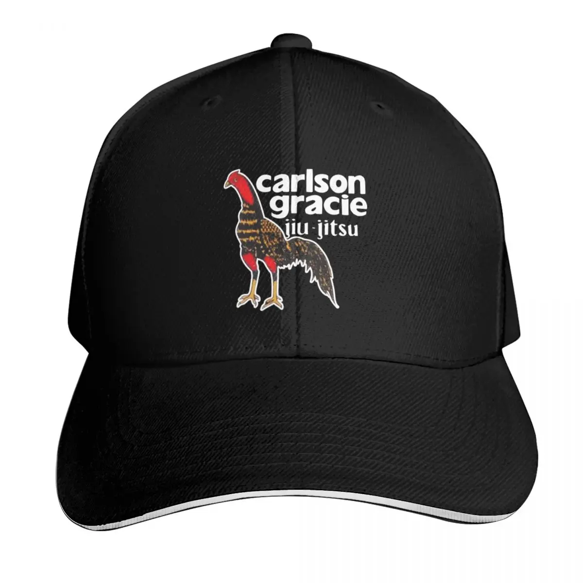 Carlson Gracie Team Logo Rooster Baseball Cap Sun Protection UPF 50+ Breathable Mesh Back Adjustable Buckle Closure