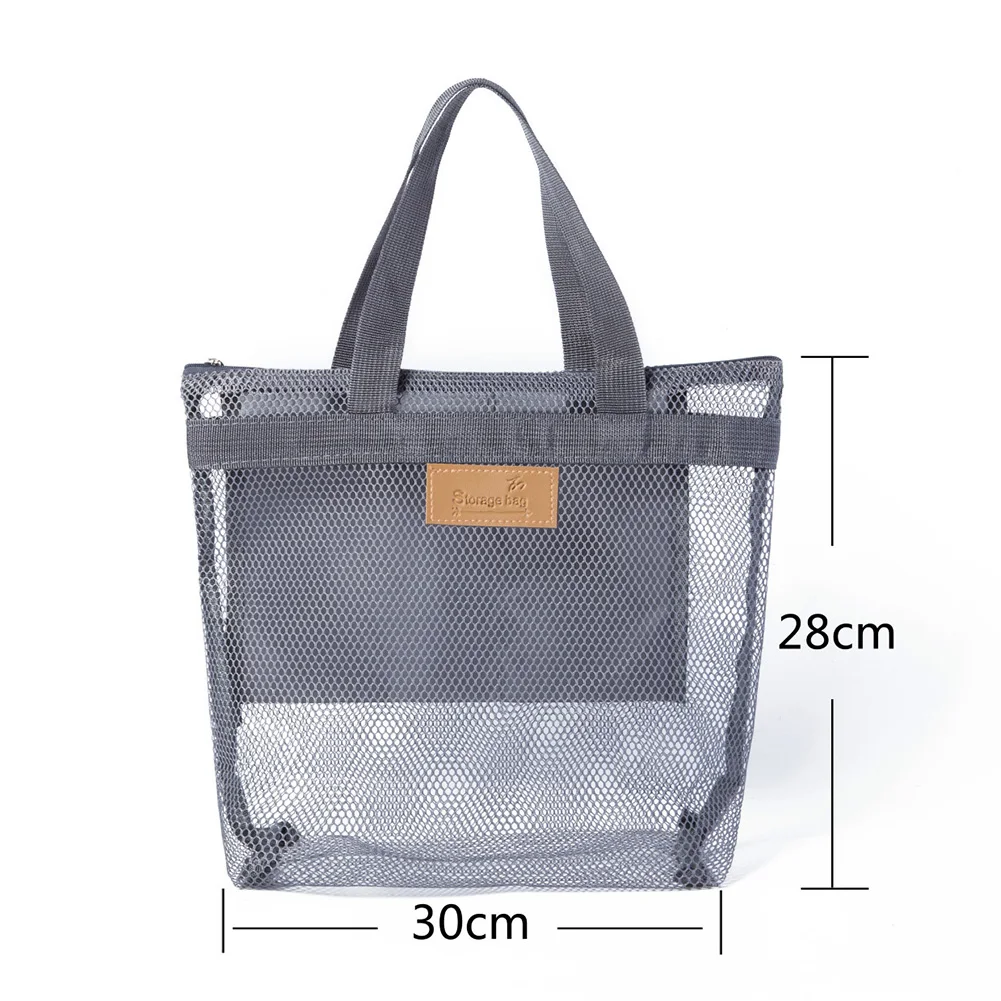 Sac de plage en maille de séparation pour enfants, jouets pour enfants, sacs de spa, piscine, support sec, grand sac de plage pour serviettes, sacs de maquillage, organisateurs de soleil officiels