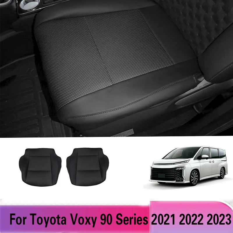 

Для Toyota Voxy 90 Series 2021 2022 2023, кожаный черный защитный чехол на переднее сиденье автомобиля, защитная накладка, аксессуары для интерьера автомобиля