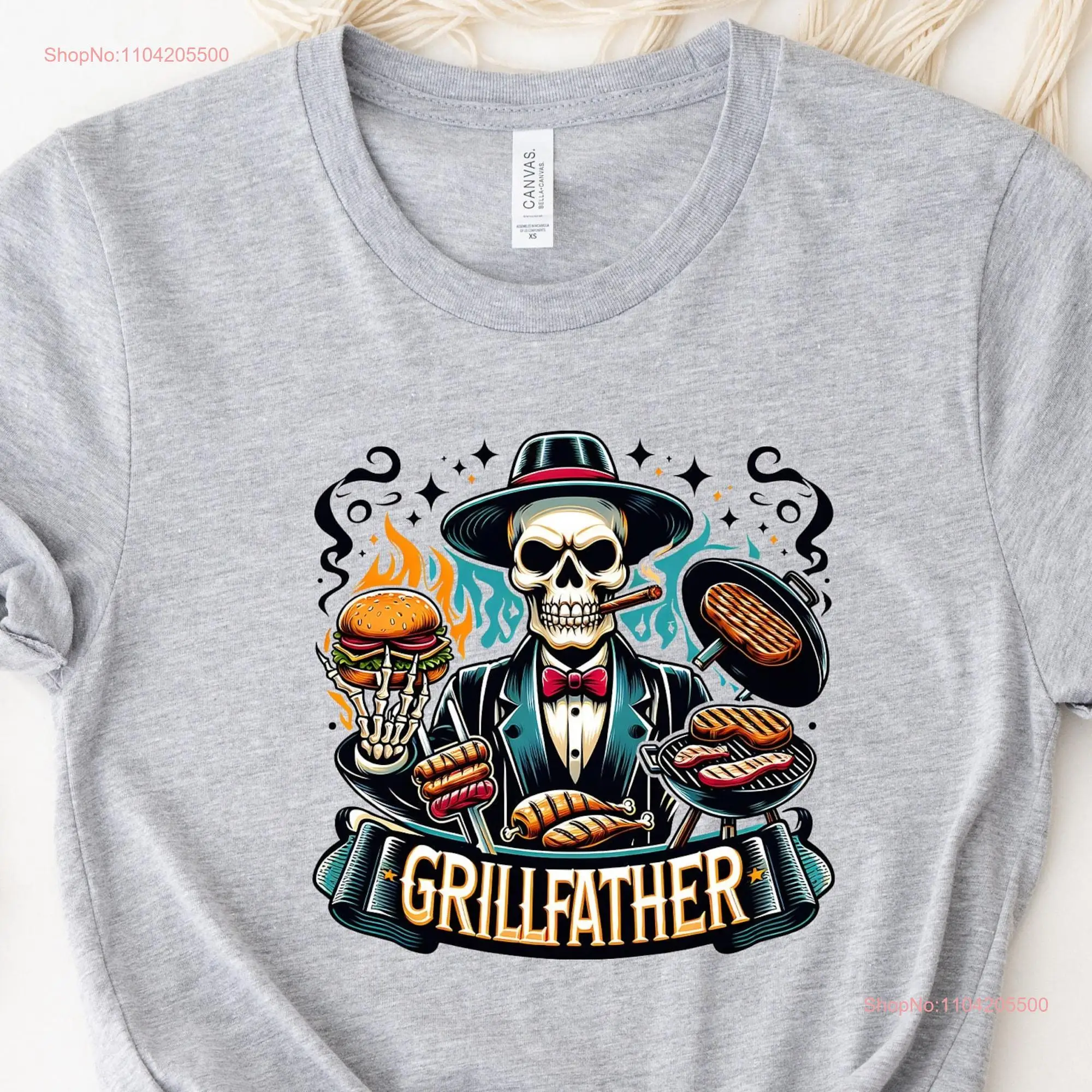 The Grillfather shirt Dad T Grill Father Fathers Day Master gift Picnic lover long or short sleeves