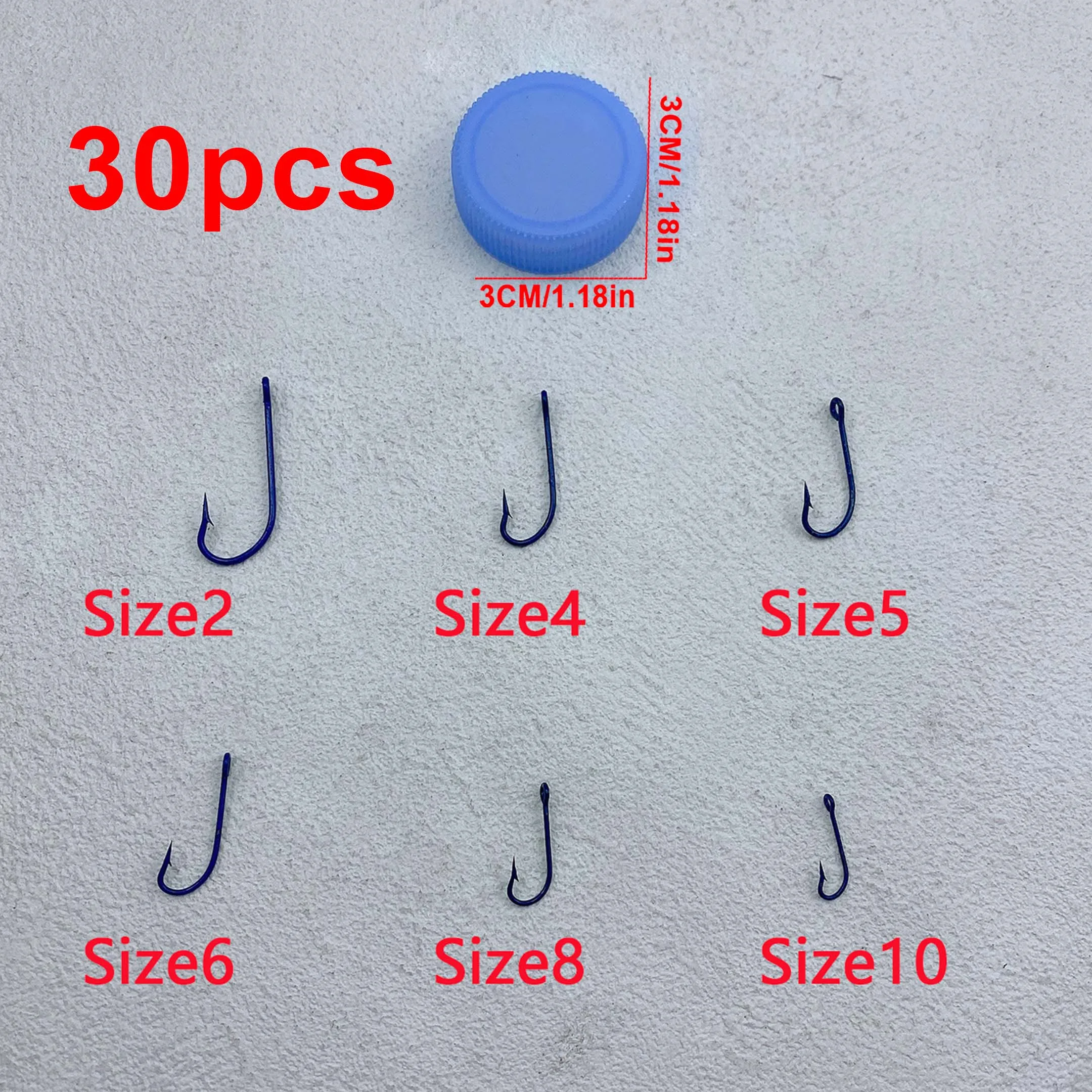 Anzuelos lastrados acero carbono azul – Pesca agua dulce y salada - imagen 4