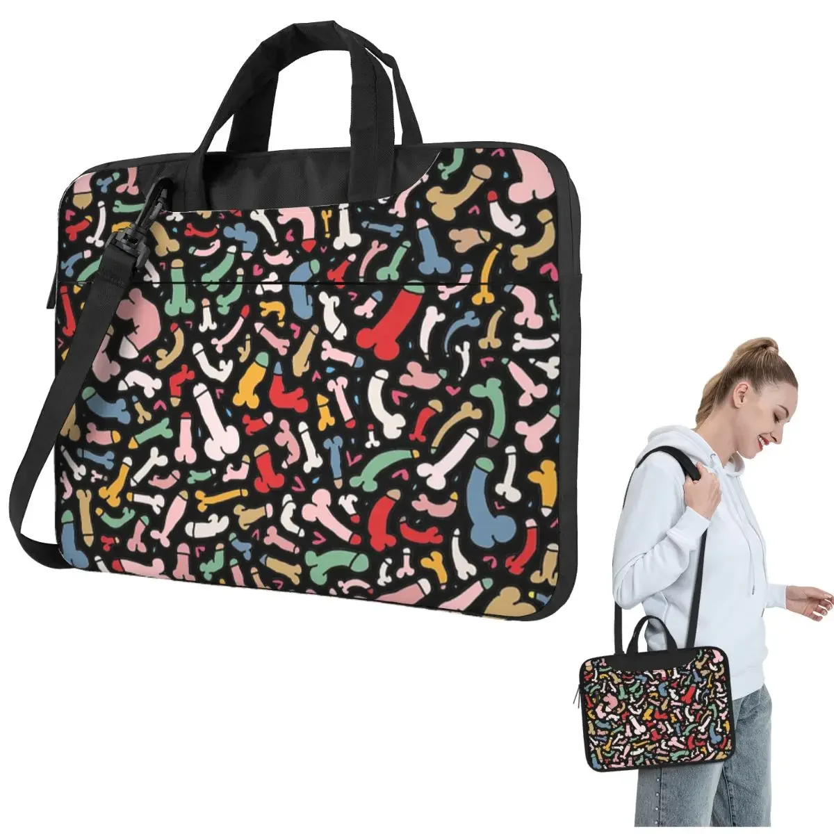 

Dick Colorful Crossbody Laptop Bag Case Computer Bag 13 14 15.6 Inch Notebook Pouch for Lenovo