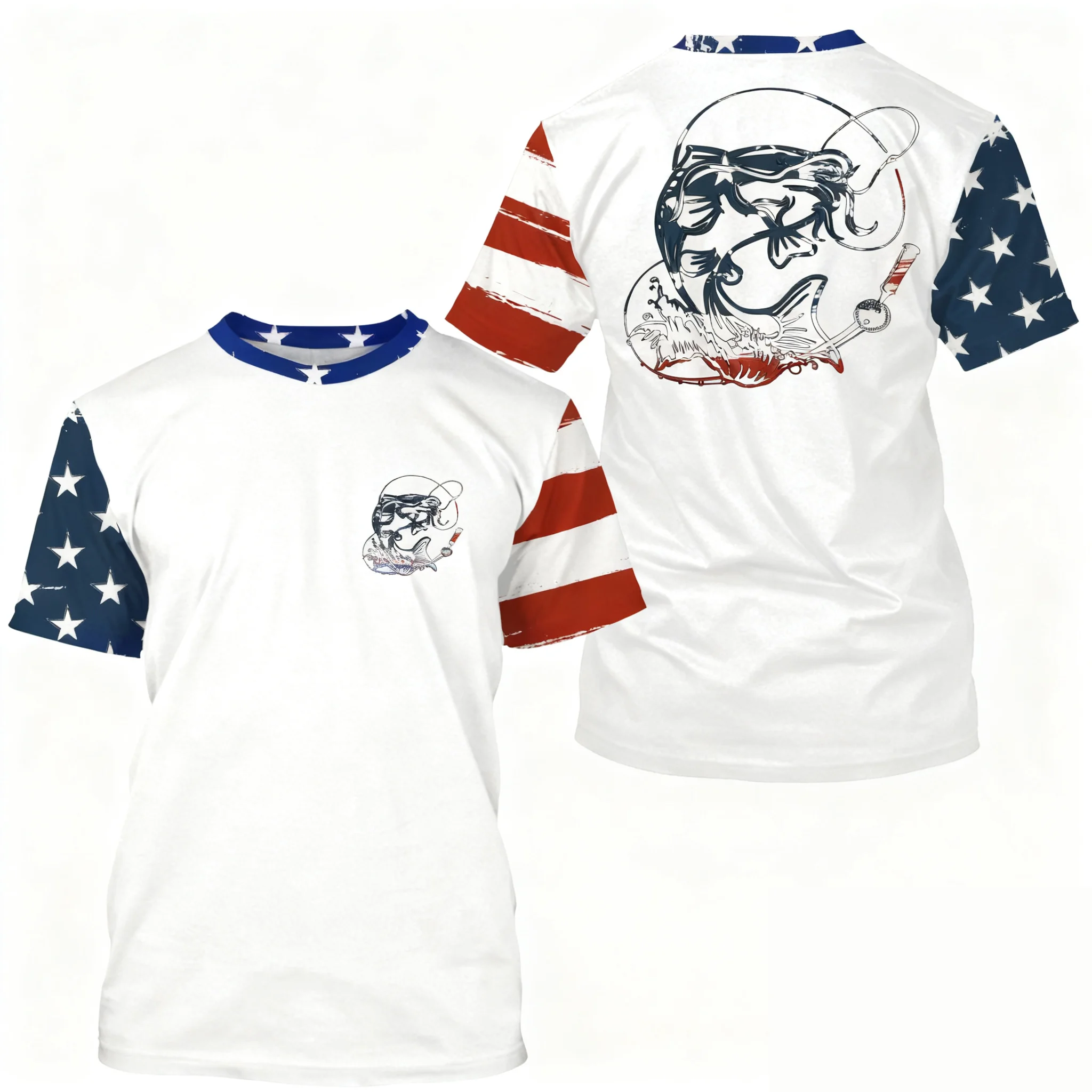 Camisa de pesca Mahi-Mahi (atún), camuflaje azul, corte holgado, manga corta, secado rápido, absorbe el sudor, cómoda y transpirable