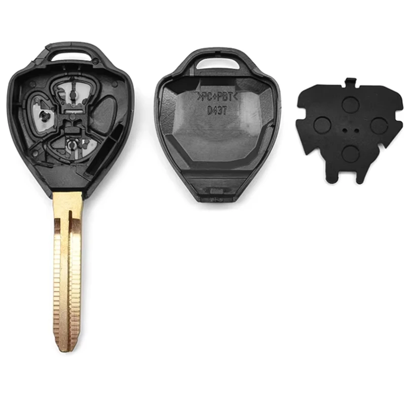 FLYBETTTER OEM 3 زر استبدال مفتاح القضية المستجيب مفتاح قذيفة لتويوتا كامري كورولا يارس فينزا برادو تاراغو