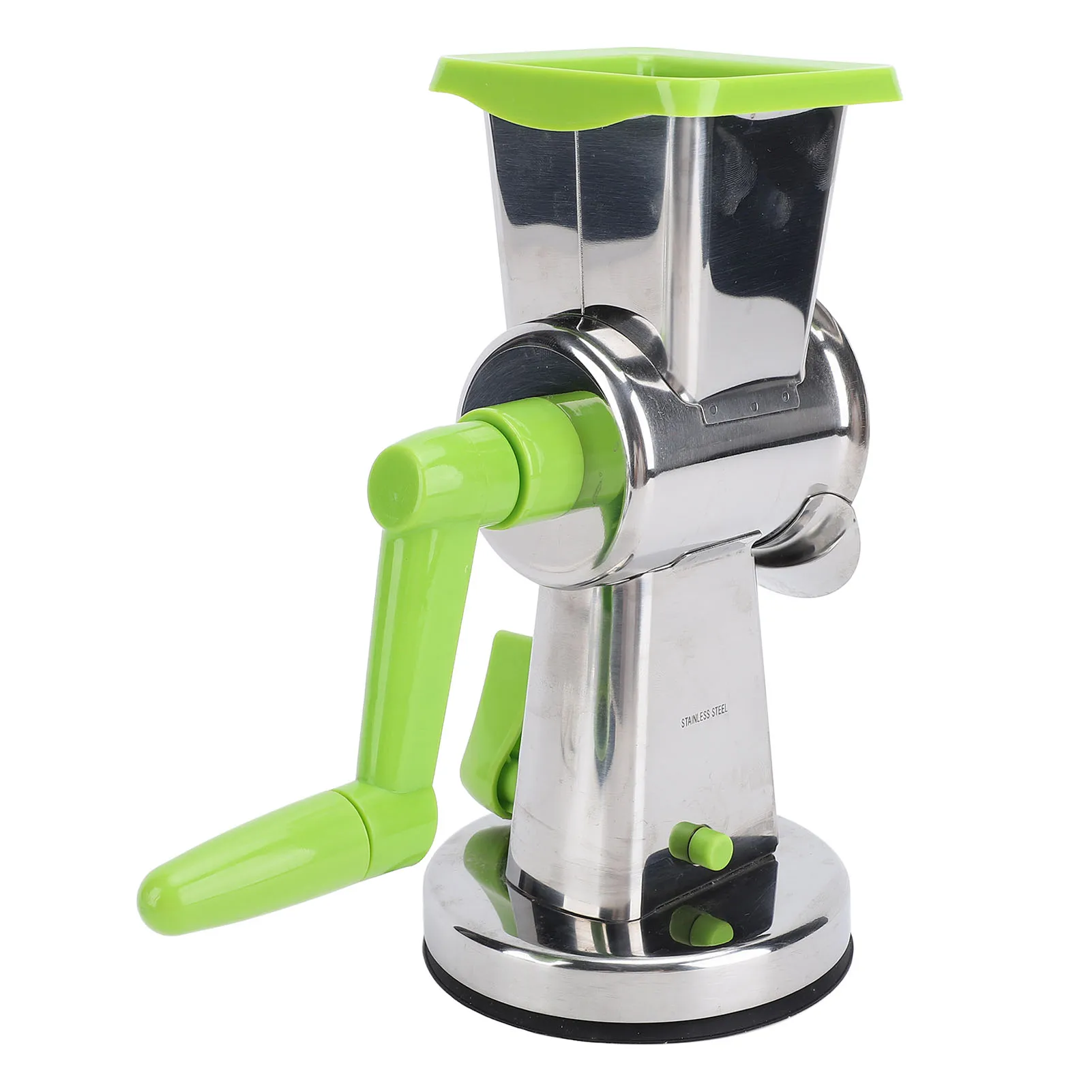 

Multifunctional Manual Hand Crank Cheese Grater with Suction Base SUS Stainless Steel Vegetable Shredder Kitchen Tool