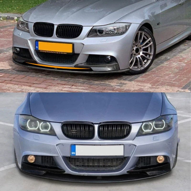 For BMW 3 Series E90 E91 2009-2012 Car Front Bumper Lower Lip Splitter Diffuser Body Kit Spoiler Bumper Body kit Protector Parts - view 6