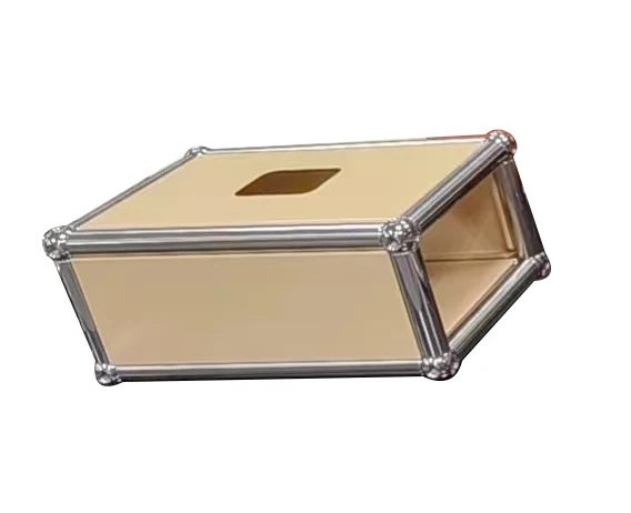 NONE Schrank Schweiz Modul modulare luxuriöse Tissue Box Papier halter Edelstahl Metallplatte für Wohnzimmer ins 7